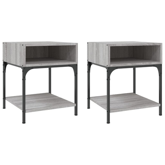 Bedside Tables 2 pcs Grey Sonoma 40x41x50 cm Engineered Wood Bedside Tables 2 pcs Grey Sonoma 40x41x50 cm Engineered Wood