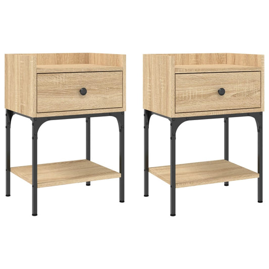 Bedside Tables 2 pcs Sonoma Oak 40,5x31x60 cm Engineered Wood Bedside Tables 2 pcs Sonoma Oak 40,5x31x60 cm Engineered Wood