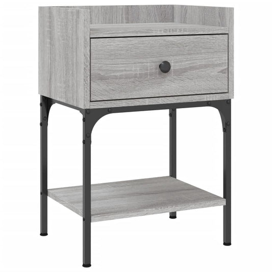 Bedside Table Grey Sonoma 40.5x31x60 cm Engineered Wood Bedside Table Grey Sonoma 40.5x31x60 cm Engineered Wood