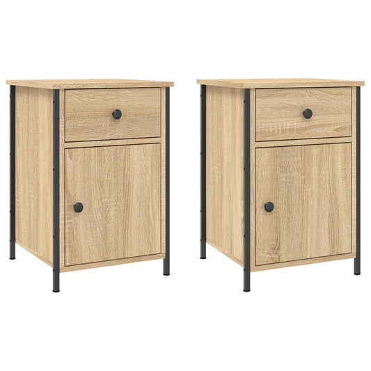 Bedside Cabinets 2 pcs Sonoma Oak 40x42x60 cm Engineered Wood Bedside Cabinets 2 pcs Sonoma Oak 40x42x60 cm Engineered Wood