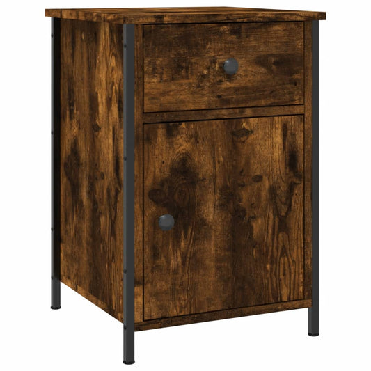Bedside Cabinet Smoked Oak 40x42x60 cm Engineered Wood Bedside Cabinet Smoked Oak 40x42x60 cm Engineered Wood