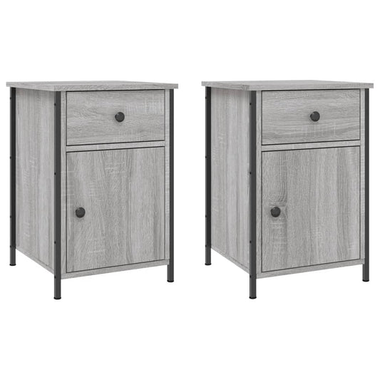 Bedside Cabinets 2 pcs Grey Sonoma 40x42x60 cm Engineered Wood Bedside Cabinets 2 pcs Grey Sonoma 40x42x60 cm Engineered Wood