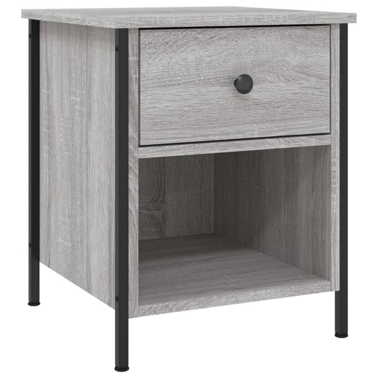 Bedside Cabinet Grey Sonoma 40x42x50 cm Engineered Wood Bedside Cabinet Grey Sonoma 40x42x50 cm Engineered Wood