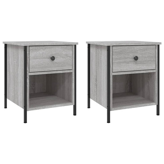 Bedside Cabinets 2 pcs Grey Sonoma 40x42x50 cm Engineered Wood Bedside Cabinets 2 pcs Grey Sonoma 40x42x50 cm Engineered Wood