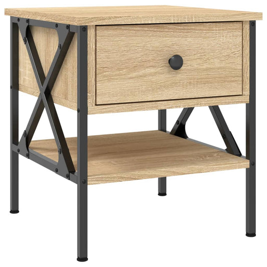Bedside Table Sonoma Oak 40x42x45 cm Engineered Wood Bedside Table Sonoma Oak 40x42x45 cm Engineered Wood