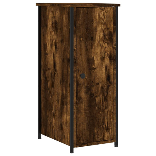 Bedside Cabinet Smoked Oak 32x42x80 cm Engineered Wood Bedside Cabinet Smoked Oak 32x42x80 cm Engineered Wood
