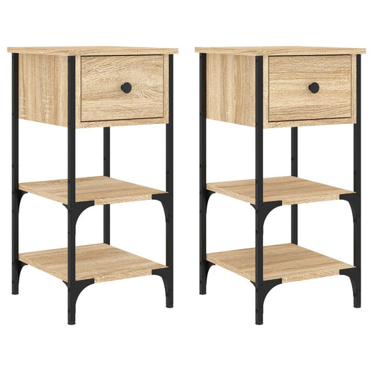 Bedside Cabinets 2 pcs Sonoma Oak 34x36x70 cm Engineered Wood Bedside Cabinets 2 pcs Sonoma Oak 34x36x70 cm Engineered Wood