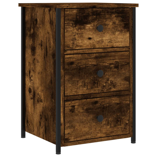 Bedside Cabinet Smoked Oak 40x36x60 cm Engineered Wood Bedside Cabinet Smoked Oak 40x36x60 cm Engineered Wood
