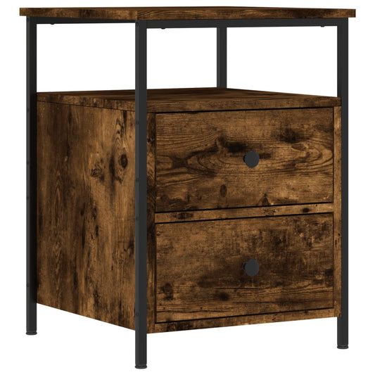 Bedside Cabinet Smoked Oak 44x45x60 cm Engineered Wood Bedside Cabinet Smoked Oak 44x45x60 cm Engineered Wood