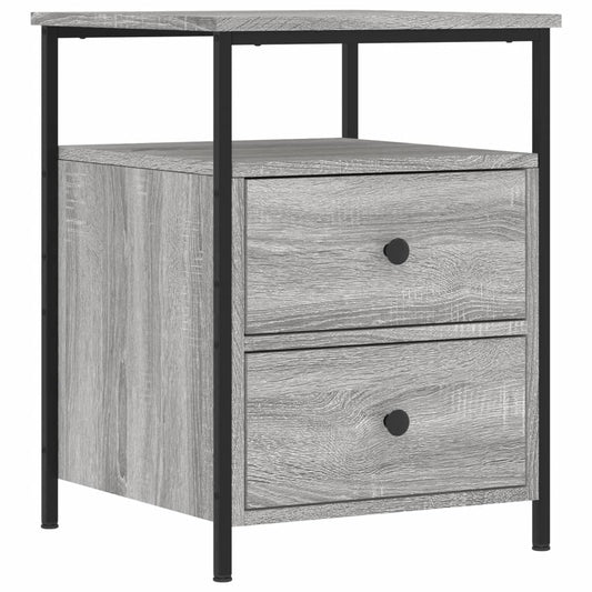 Bedside Cabinet Grey Sonoma 44x45x60 cm Engineered Wood Bedside Cabinet Grey Sonoma 44x45x60 cm Engineered Wood