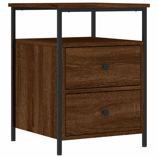 Bedside Cabinet Brown Oak 44x45x60 cm Engineered Wood Bedside Cabinet Brown Oak 44x45x60 cm Engineered Wood