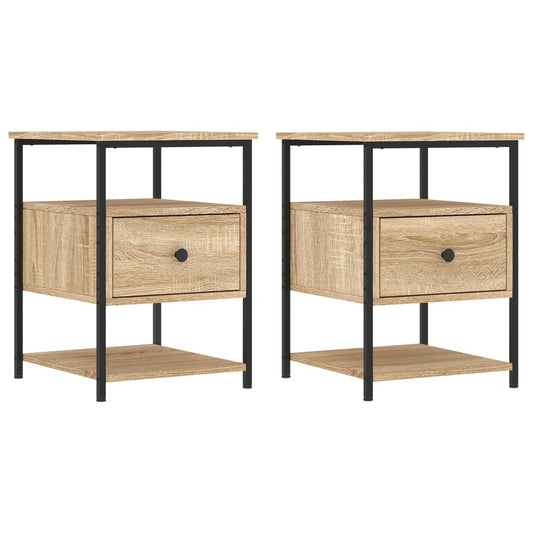 Bedside Cabinets 2 pcs Sonoma Oak 40x42x56 cm Engineered Wood Bedside Cabinets 2 pcs Sonoma Oak 40x42x56 cm Engineered Wood