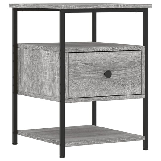 Bedside Cabinet Grey Sonoma 40x42x56 cm Engineered Wood Bedside Cabinet Grey Sonoma 40x42x56 cm Engineered Wood