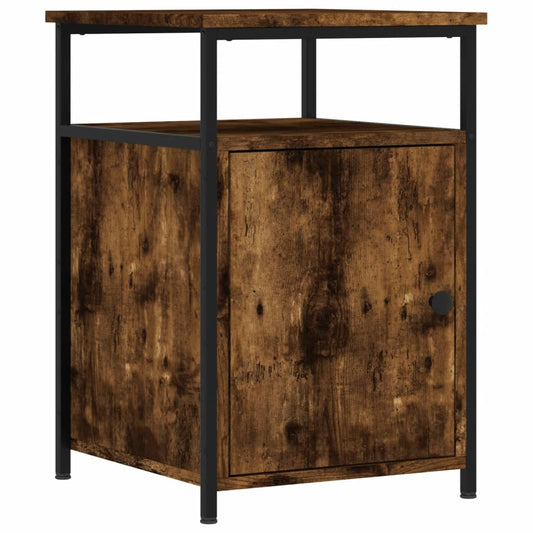 Bedside Cabinet Smoked Oak 40x42x60 cm Engineered Wood Bedside Cabinet Smoked Oak 40x42x60 cm Engineered Wood