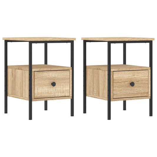 Bedside Cabinets 2 pcs Sonoma Oak 34x36x50 cm Engineered Wood Bedside Cabinets 2 pcs Sonoma Oak 34x36x50 cm Engineered Wood