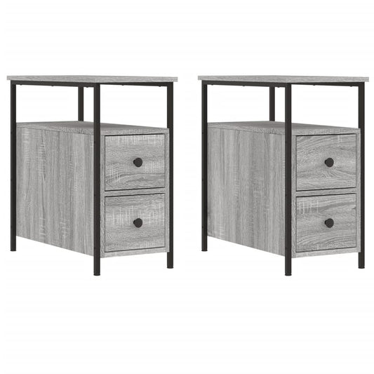 Bedside Cabinets 2 pcs Grey Sonoma 30x60x60 cm Engineered Wood Bedside Cabinets 2 pcs Grey Sonoma 30x60x60 cm Engineered Wood