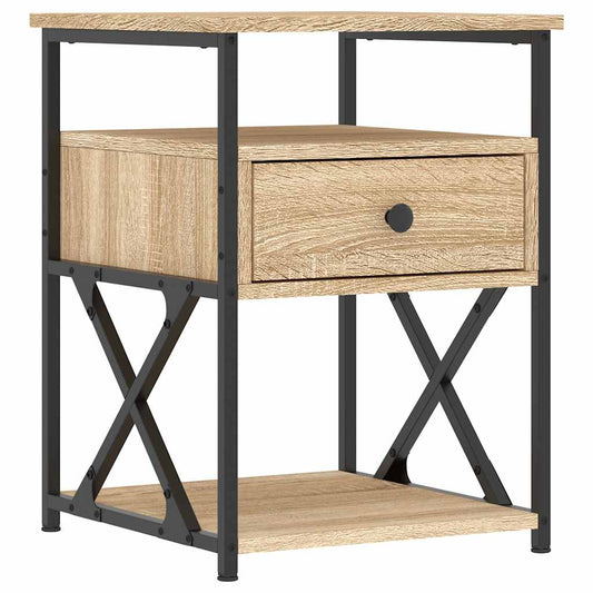Bedside Cabinet Sonoma Oak 40x42x55 cm Engineered Wood Bedside Cabinet Sonoma Oak 40x42x55 cm Engineered Wood