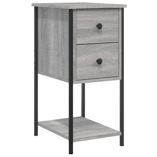 Bedside Cabinet Grey Sonoma 32x42x70 cm Engineered Wood Bedside Cabinet Grey Sonoma 32x42x70 cm Engineered Wood