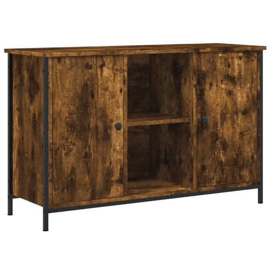 TV Cabinet Smoked Oak 100x35x65 cm Engineered Wood TV Cabinet Smoked Oak 100x35x65 cm Engineered Wood
