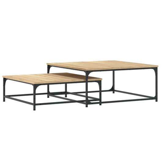 Nesting Coffee Tables 2 pcs Sonoma Oak Engineered Wood Nesting Coffee Tables 2 pcs Sonoma Oak Engineered Wood