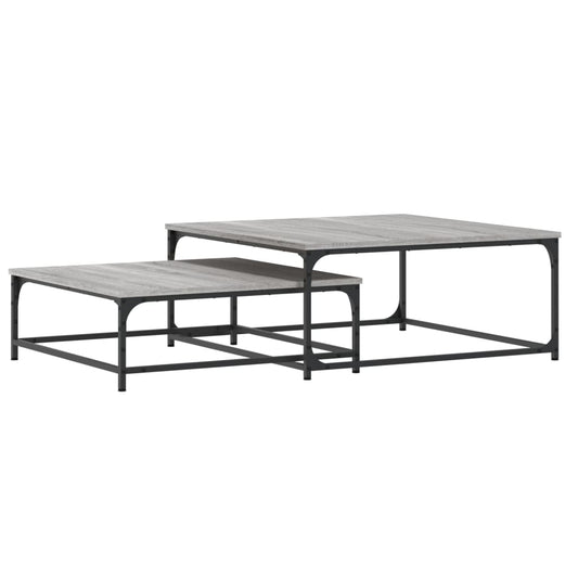 Nesting Coffee Tables 2 pcs Grey Sonoma Engineered Wood Nesting Coffee Tables 2 pcs Grey Sonoma Engineered Wood