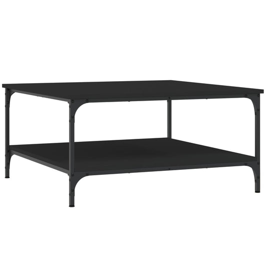 Coffee Table Black 80x80x40 cm Engineered Wood Coffee Table Black 80x80x40 cm Engineered Wood