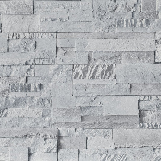 Wallpaper 3D Stone Look Light Grey 10x0.53 m Non-woven Wallpaper 3D Stone Look Light Grey 10x0.53 m Non-woven