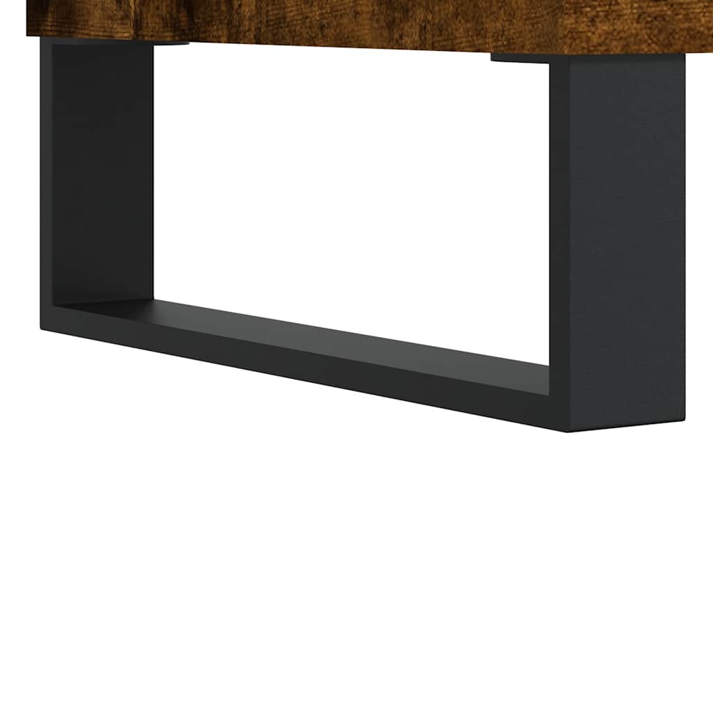 Sideboard Smoked Oak 69.5x34x90 cm Engineered Wood