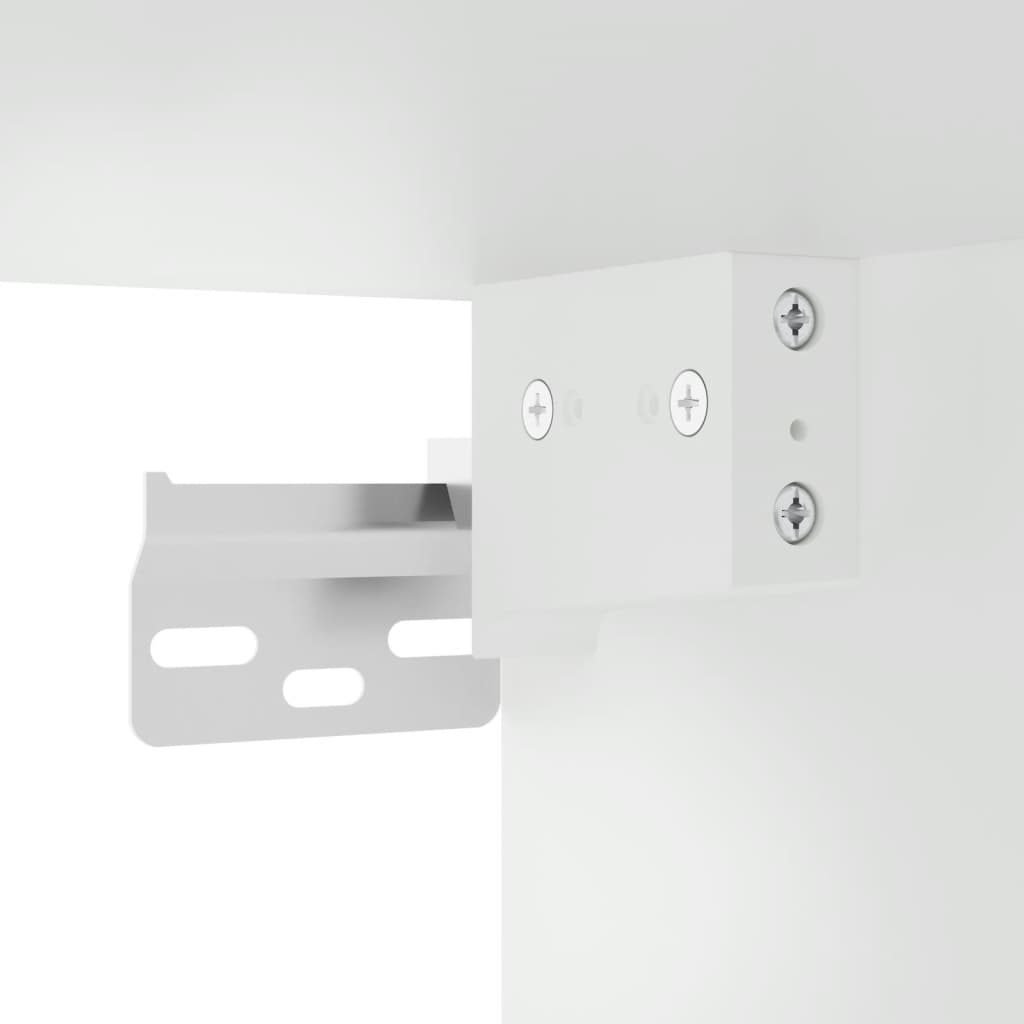 Wall Mounted Cabinet White 69,5x34x90 cm