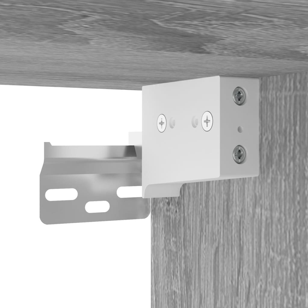 Wall Mounted Cabinet Grey Sonoma 69,5x34x90 cm