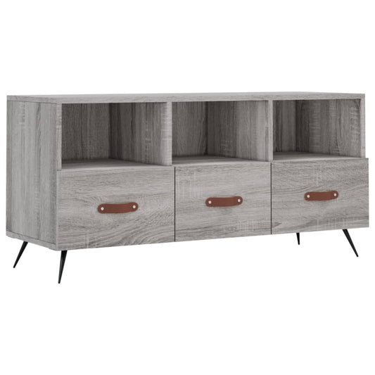 TV Cabinet Grey Sonoma 102x36x50 cm Engineered Wood TV Cabinet Grey Sonoma 102x36x50 cm Engineered Wood