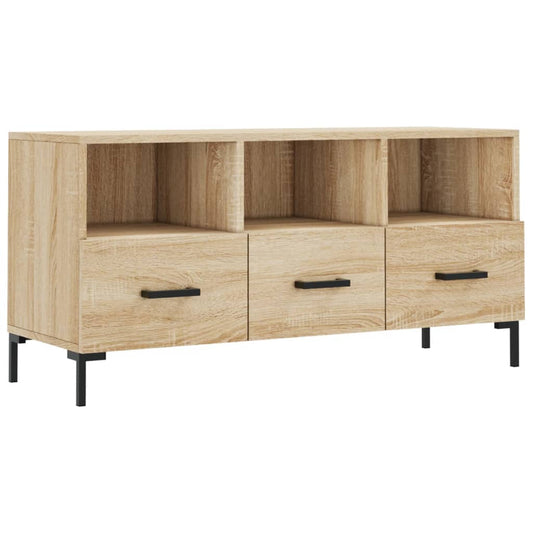 TV Cabinet Sonoma Oak 102x36x50 cm Engineered Wood TV Cabinet Sonoma Oak 102x36x50 cm Engineered Wood