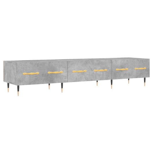 TV Cabinet Concrete Grey 150x36x30 cm Engineered Wood TV Cabinet Concrete Grey 150x36x30 cm Engineered Wood
