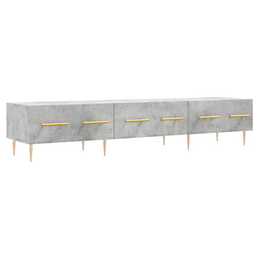 TV Cabinet Concrete Grey 150x36x30 cm Engineered Wood TV Cabinet Concrete Grey 150x36x30 cm Engineered Wood