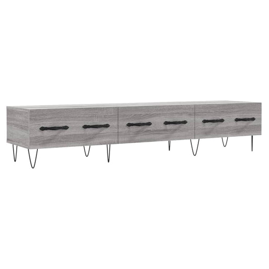 TV Cabinet Grey Sonoma 150x36x30 cm Engineered Wood TV Cabinet Grey Sonoma 150x36x30 cm Engineered Wood