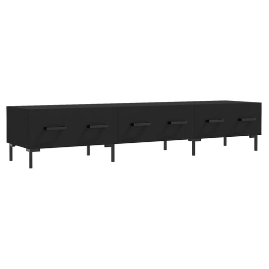 TV Cabinet Black 150x36x30 cm Engineered Wood TV Cabinet Black 150x36x30 cm Engineered Wood