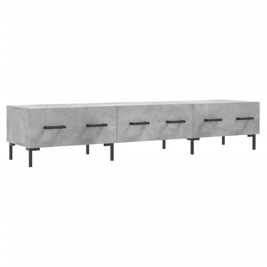 TV Cabinet Concrete Grey 150x36x30 cm Engineered Wood TV Cabinet Concrete Grey 150x36x30 cm Engineered Wood