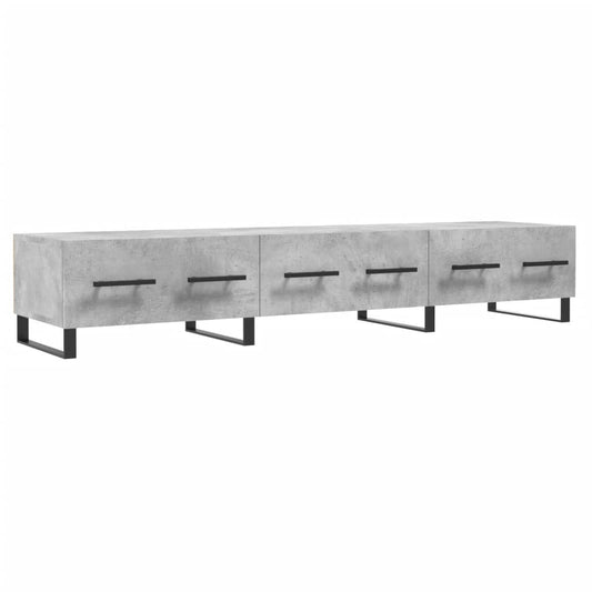 TV Cabinet Concrete Grey 150x36x30 cm Engineered Wood TV Cabinet Concrete Grey 150x36x30 cm Engineered Wood