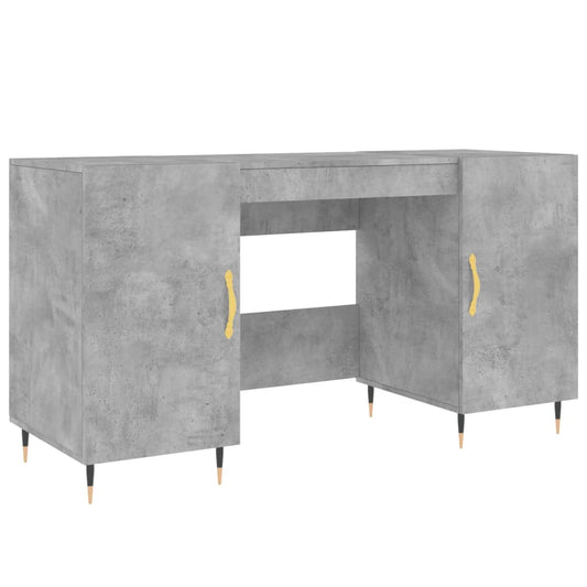 Desk Concrete Grey 140x50x75 cm Engineered Wood Desk Concrete Grey 140x50x75 cm Engineered Wood