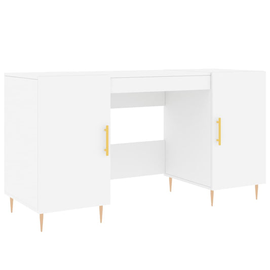 Desk White 140x50x75 cm Engineered Wood Desk White 140x50x75 cm Engineered Wood