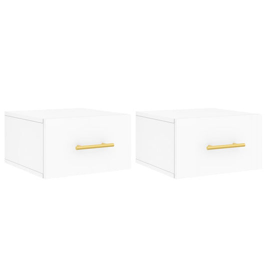 Wall-mounted Bedside Cabinets 2 pcs White 35x35x20 cm Wall-mounted Bedside Cabinets 2 pcs White 35x35x20 cm