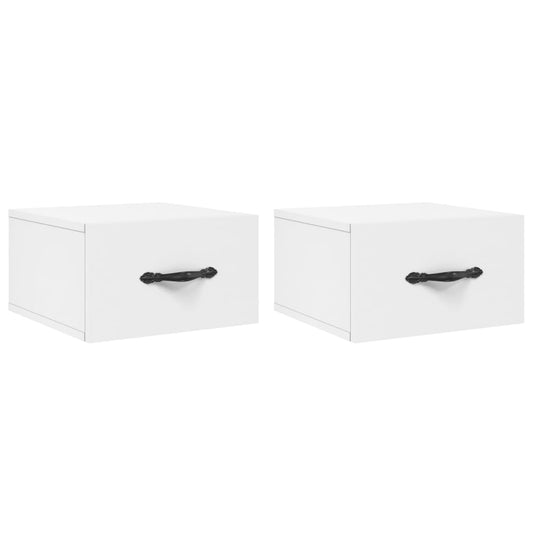 Wall-mounted Bedside Cabinets 2 pcs White 35x35x20 cm Wall-mounted Bedside Cabinets 2 pcs White 35x35x20 cm