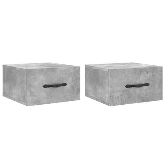 Wall-mounted Bedside Cabinets 2 pcs Concrete Grey 35x35x20 cm Wall-mounted Bedside Cabinets 2 pcs Concrete Grey 35x35x20 cm