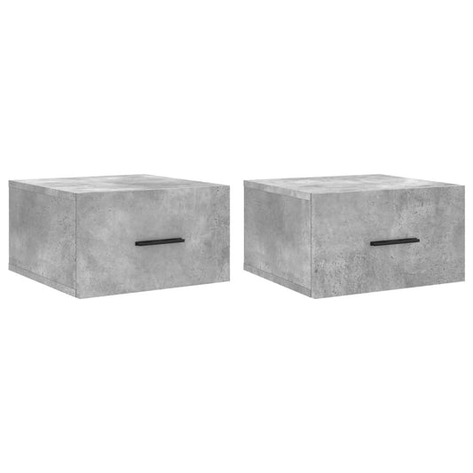 Wall-mounted Bedside Cabinets 2 pcs Concrete Grey 35x35x20 cm Wall-mounted Bedside Cabinets 2 pcs Concrete Grey 35x35x20 cm