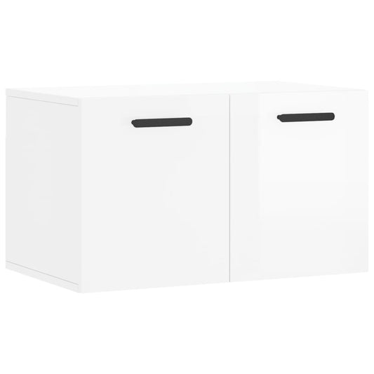 Wall Cabinet High Gloss White 60x36.5x35 cm Engineered Wood Wall Cabinet High Gloss White 60x36.5x35 cm Engineered Wood