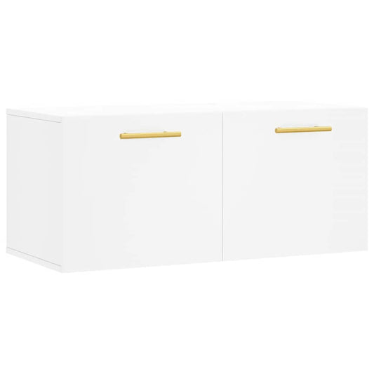 Wall Cabinet White 80x36.5x35 cm Engineered Wood Wall Cabinet White 80x36.5x35 cm Engineered Wood