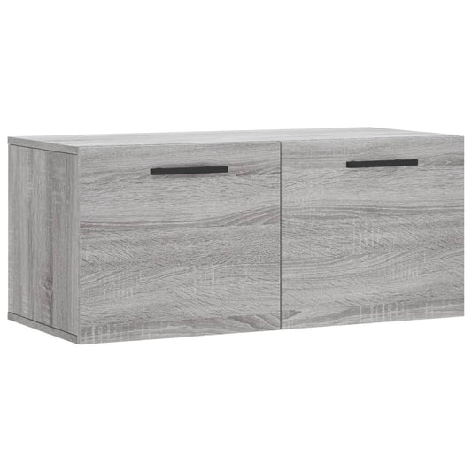 Wall Cabinet Grey Sonoma 80x36.5x35 cm Engineered Wood Wall Cabinet Grey Sonoma 80x36.5x35 cm Engineered Wood