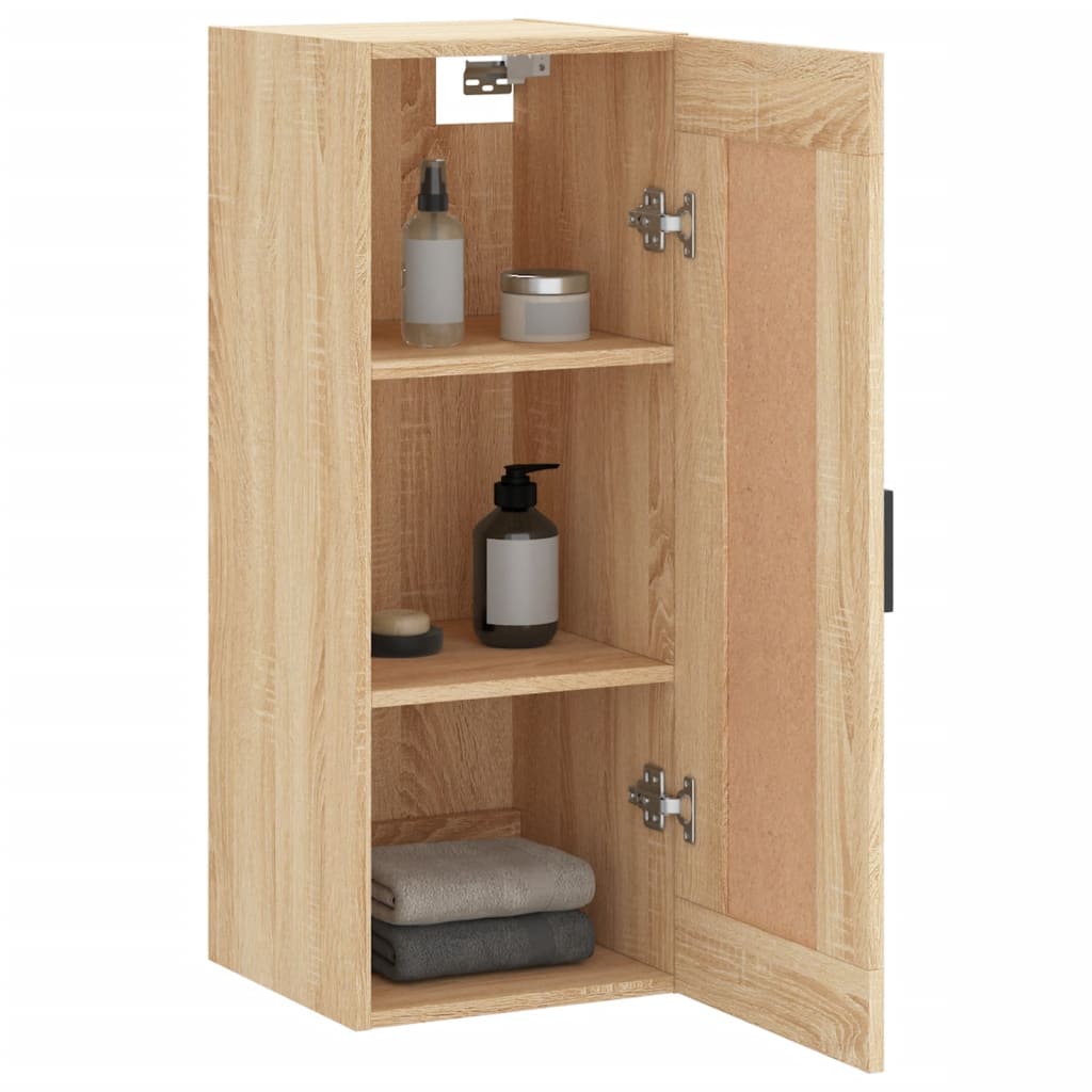 Wall Mounted Cabinet Sonoma Oak 34,5x34x90 cm Engineered Wood