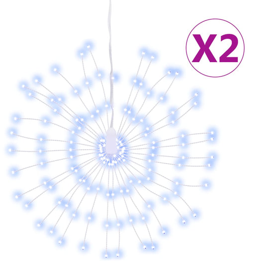 Christmas Starburst Lights 140 LEDs 2 pcs Cold White 17 cm Christmas Starburst Lights 140 LEDs 2 pcs Cold White 17 cm