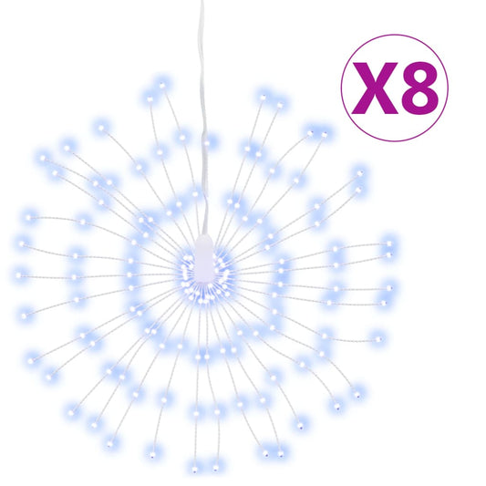 Christmas Starburst Lights 140 LEDs 8 pcs Cold White 17 cm Christmas Starburst Lights 140 LEDs 8 pcs Cold White 17 cm